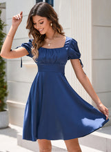 Load image into Gallery viewer, Neckline A-Line Dress Camila Short/Mini Homecoming Square Homecoming Dresses