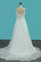 2022 A Line Spaghetti Straps Chiffon Wedding Dresses With Applique