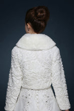 Load image into Gallery viewer, Wedding Wraps / Fur Wraps / Fur Coats Coats/Jackets Faux Fur