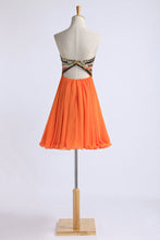 Load image into Gallery viewer, 2022 Homecoming Dresses A Line Short/Mini Sweetheart With Beads