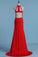 2022 New Arrival Spaghetti Straps Open Back Spandex Mermaid Evening Dresses