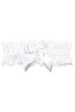 Load image into Gallery viewer, Gorgeous Satin Lace With Rhinestone Wedding Garters