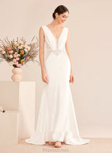 Load image into Gallery viewer, Dress Wedding Janelle Train Court V-neck Sequins With Wedding Dresses Trumpet/Mermaid