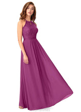 Load image into Gallery viewer, Briley A-Line/Princess Natural Waist Scoop Floor Length Sleeveless Bridesmaid Dresses