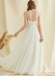 Abigayle A-Line Wedding Dress Lace Floor-Length Chiffon Wedding Dresses