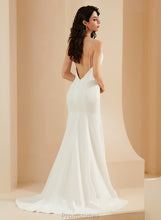 Load image into Gallery viewer, Wedding Court Chiffon Train V-neck Dress Trumpet/Mermaid Wedding Dresses Marisa