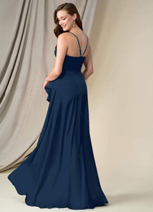 Ida High Low Sleeveless One Shoulder Natural Waist A-Line/Princess Bridesmaid Dresses