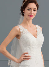 Load image into Gallery viewer, Dress Hayden Court Chiffon Wedding Dresses Train Lace Wedding V-neck Trumpet/Mermaid