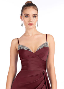 Moriah Sleeveless A-Line/Princess Spaghetti Staps Natural Waist Floor Length Bridesmaid Dresses
