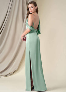 Keely Floor Length Sleeveless A-Line/Princess Spaghetti Staps Natural Waist Bridesmaid Dresses