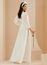 Load image into Gallery viewer, Dress Marlene Chiffon V-neck Floor-Length A-Line Wedding Dresses Lace Wedding