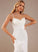 Trumpet/Mermaid V-neck Wedding Val Dress Sweep With Lace Chiffon Train Wedding Dresses