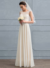 Load image into Gallery viewer, A-Line Lace Dress Sequins Wedding Dresses Monique Scoop Beading Wedding Floor-Length With Chiffon