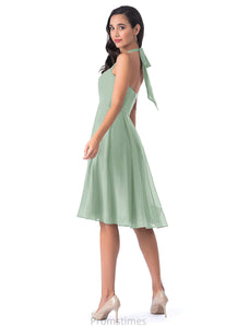 Ellie Spaghetti Staps Natural Waist A-Line/Princess Floor Length Sleeveless Bridesmaid Dresses