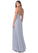 Nell Natural Waist Sleeveless Scoop Floor Length A-Line/Princess Bridesmaid Dresses