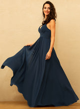 Load image into Gallery viewer, V-neck Pleated Prom Dresses Floor-Length Chiffon With A-Line Rita