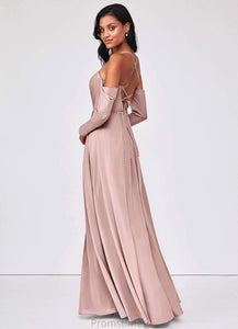 Alexandra Sleeveless Natural Waist A-Line/Princess V-Neck Floor Length Bridesmaid Dresses