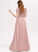 Lace With Prom Dresses Floor-Length Sequins Scoop Chiffon A-Line Taryn