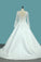 2022 A Line Scoop Satin Wedding Dresses With Applique New Arrival