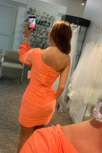 Load image into Gallery viewer, Helen Homecoming Dresses One-Shoulder Tight Short Prom Dress