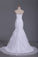 2024 Sweetheart Mermaid Tulle With Applique And Beads Wedding Dresses