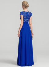 Load image into Gallery viewer, Lace Floor-Length Prom Dresses Chiffon V-neck Haley A-Line