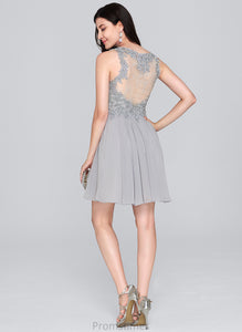 Chiffon With Dress Lace Short/Mini Homecoming Homecoming Dresses A-Line Sweetheart Adrianna Beading Sequins
