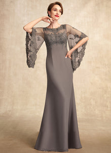 Dress Mother Scoop Mother of the Bride Dresses the Sheath/Column Neck Chiffon Lace Jayleen Floor-Length of Bride