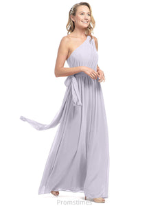 Jennifer Floor Length Halter Sleeveless A-Line/Princess Natural Waist Bridesmaid Dresses