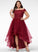 Asymmetrical Wedding Chasity Off-the-Shoulder Dress Wedding Dresses Tulle With Bow(s) Sequins A-Line Lace Beading