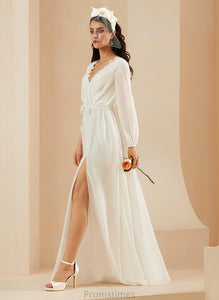 Dress Marlene Chiffon V-neck Floor-Length A-Line Wedding Dresses Lace Wedding