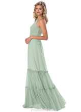 Load image into Gallery viewer, Eden Floor Length V-Neck Sleeveless Natural Waist A-Line/Princess Bridesmaid Dresses