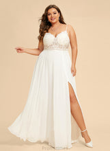 Load image into Gallery viewer, Wedding Paula Chiffon V-neck A-Line Floor-Length Wedding Dresses Lace Dress
