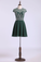 2022 Homecoming Dresses A Line Scoop Short With Beadings Chiffon
