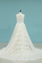 Load image into Gallery viewer, 2022 Wedding Dresses Mermaid Lace With Removable Train Cathedral Train