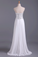2022 Popular Prom Dresses Sweetheart Chiffon With Beading Floor Length White