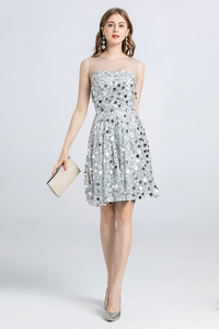 Sleeveless Homecoming Dresses Lace June Jewel Sequins Mini