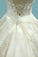 2022 Luxury Wedding Dresses A-Line Cap Sleeves Open Back Tulle Long Train