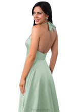 Load image into Gallery viewer, Victoria Sleeveless Natural Waist A-Line/Princess Floor Length Scoop Bridesmaid Dresses