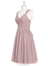 Load image into Gallery viewer, Martina Natural Waist Floor Length Sleeveless A-Line/Princess V-Neck Bridesmaid Dresses