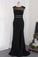 2022 Spandex Evening Dresses Mermaid Scoop With Applique And Slit