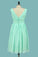 2022 Bridesmaid Dresses V Neck Chiffon With Ruffles A Line Knee Length