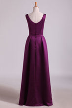 Load image into Gallery viewer, 2022 Bridesmaid Dresses A-Line Floor Length Satin