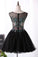 2022 A-Line Scoop Homecoming Dresses Short/Mini Tulle With Beads & Appliques