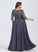 With Chiffon Pleated Floor-Length Prom Dresses A-Line Sequins Lace Sidney Illusion Scoop