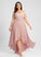 Wedding Dresses Chiffon Dress Off-the-Shoulder Wedding Lace Asymmetrical With Pleated A-Line Adelyn