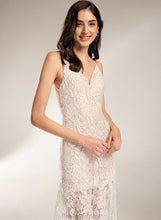 Load image into Gallery viewer, Meghan Floor-Length Wedding Dresses Dress V-neck Wedding Lace Sheath/Column