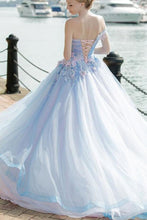 Load image into Gallery viewer, 2024 New Arrival Floral Wedding Dresses Ball Gown Tulle With Appliques Off The Shoulder