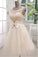 2022 A Line Scoop Tulle & Lace Homecoming Dresses With Sash