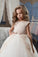 2022 Flower Girl Dresses Ball Gown Scoop Tulle With Applique